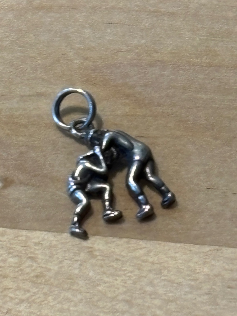 925 Silver wrestlers charm